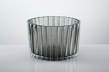 Low Threaded Vessel by Matt Kolbrener (Art Glass Vase)