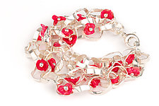 Red Bracelet by Sarah Murphy (Silver Bracelet)