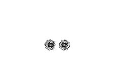 Floral Stud Earrings by Ben Dory (Stainless Steel Earrings)
