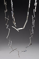 Scatterings Chain Necklace by Paulette Werger (Silver Necklace)