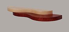Curved Maple Shelf by Alan Kalker (Wood Shelf)