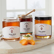 Raw Honey Gift Set - Taste of California Trio by True Gold Honey (Artisan Food)