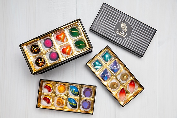 The Jewelry Box, 24 PC by Cacao & Cardamom Chocolatier (Artisan Food) | Artful Home