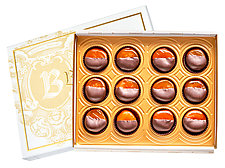 Glaceed Apricots Au Chocolat, 12 PC by Bissinger's Handcrafted Confections (Artisan Food)