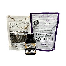 Lavender Coffee, Tea & Honey Gift Set by Farmers Lavender Co. (Artisan Food)