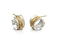 Magnetic Orbit Bead Earrings by Gabriel Ofiesh (Gold & Silver Earrings)