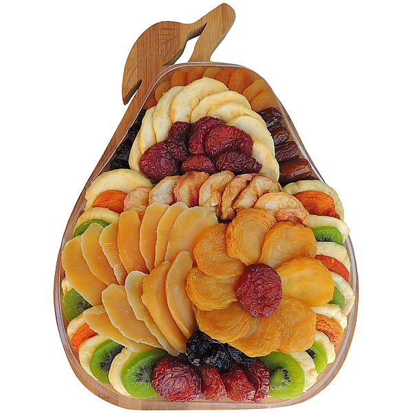 Dried Fruit Pear Serving Tray, 45 oz