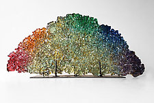 Dreamscape 82: A Rainbow by Mira Woodworth (Art Glass Sculpture)