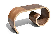 Small Toboggan Bench by Kino Guerin (Wood Bench)
