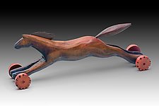 Racing Horses by Dona Dalton (Wood Sculpture)