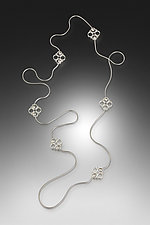 Exotic Necklace II by Jennifer Chin (Silver Necklace)