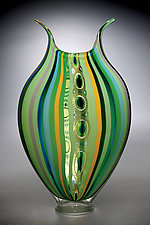 Rainforest Foglio by David Patchen (Art Glass Sculpture)