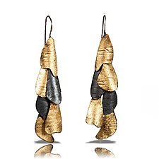 Curly Bark Earrings by Lori Gottlieb (Gold & Silver Earrings)