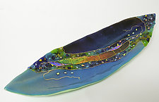 Boat Leaf by Karen Ehart (Art Glass Platter)
