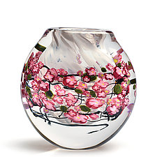 Cherry Blossom Vase by Shawn Messenger (Art Glass Vase)