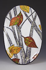 Oval Aspen Plate by Farraday Newsome (Ceramic Platter)