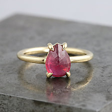 14k Yellow Gold Ruby Ring by Sarah Hood (Gold & Stone Ring)