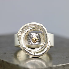 Twig Orbit Ring by Sarah Hood (Gold & Silver Ring)