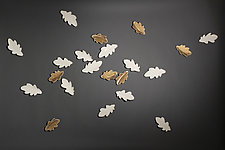 Oak Leaf Waltz by James Aarons (Ceramic Wall Sculpture)