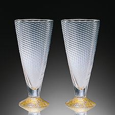 Wine Cups by Tom Stoenner (Art Glass Drinkware)