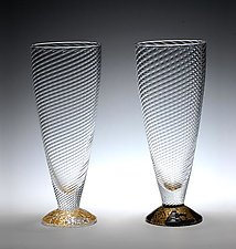 Water Glasses by Tom Stoenner (Art Glass Drinkware)