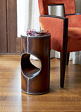 Cylinder Table by Ben Gatski and Kate Gatski (Metal Side Table)