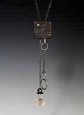 Ebony and Silver Night Slide Necklace by Suzanne Linquist (Silver & Ebony Necklace)