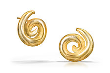 Medium Swirl by Shana Kroiz (Gold & Silver Earrings)