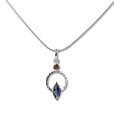 Silver Q Necklace by Suzanne Q Evon (Silver & Stone Necklace)