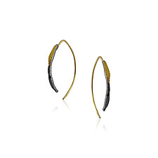 Tiny Talon Hoop Earrings by Jenny Reeves (Gold & Silver Earrings)