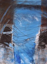 Tempest with Blue 2 by Sandra Humphries (Monotype Print)
