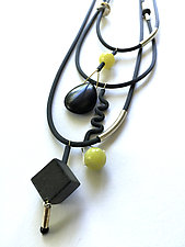Lemon Beauty Necklace by Dagmara Costello (Rubber & Stone Necklace)