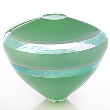 Mint by Benjamin Silver (Art Glass Vase)