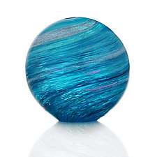 Oceans Orb by Benjamin Silver (Art Glass Paperweight)