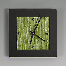 Mini Wall Clock by Linda Lamore (Painted Metal Clock)