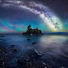 Milky Way over Hollow Rock by Matt Anderson (Color Photograph)