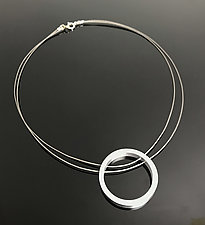 Medium Circle Necklace by Melissa Stiles (Aluminum Necklace)