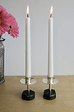 Hex-Head Bolt Candlesticks by Nicole and Harry Hansen (Metal Candleholders)