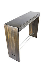Floyd Console Table by Wes Walsworth (Wood & Steel Console Table)