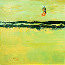 Vast Horizon Bluebird Gazing by Janice Sugg (Oil Painting)