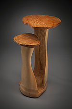 Pillars Side Table by Aaron Laux (Wood Side Table)