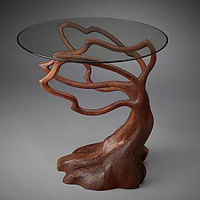 Silhouette End Table by Aaron Laux (Wood Side Table)