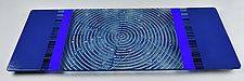 ColorCentric Indigo Serving Plank by Terry Gomien (Art Glass Tray)