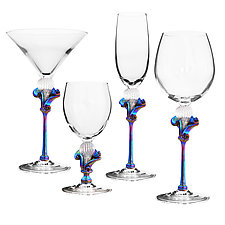 Kahuna Goblets by Romeo Glass (Art Glass Drinkware)