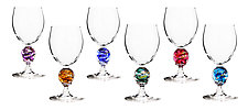 Planet Water Glasses by Romeo Glass (Art Glass Drinkware)
