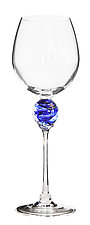 Planet Wine Glass by Romeo Glass (Art Glass Drinkware)
