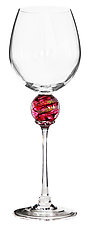 Planet Wine Glass by Minh Martin (Art Glass Drinkware)