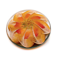 Tiger Lily by April Wagner (Art Glass Paperweight)