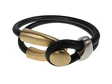 Double Strand Lasso Leather Bracelet by Erica Zap (Leather & Metal Bracelets)