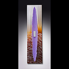 Beached Sunset by Kevin Lubbers (Art Glass Wall Sculpture)